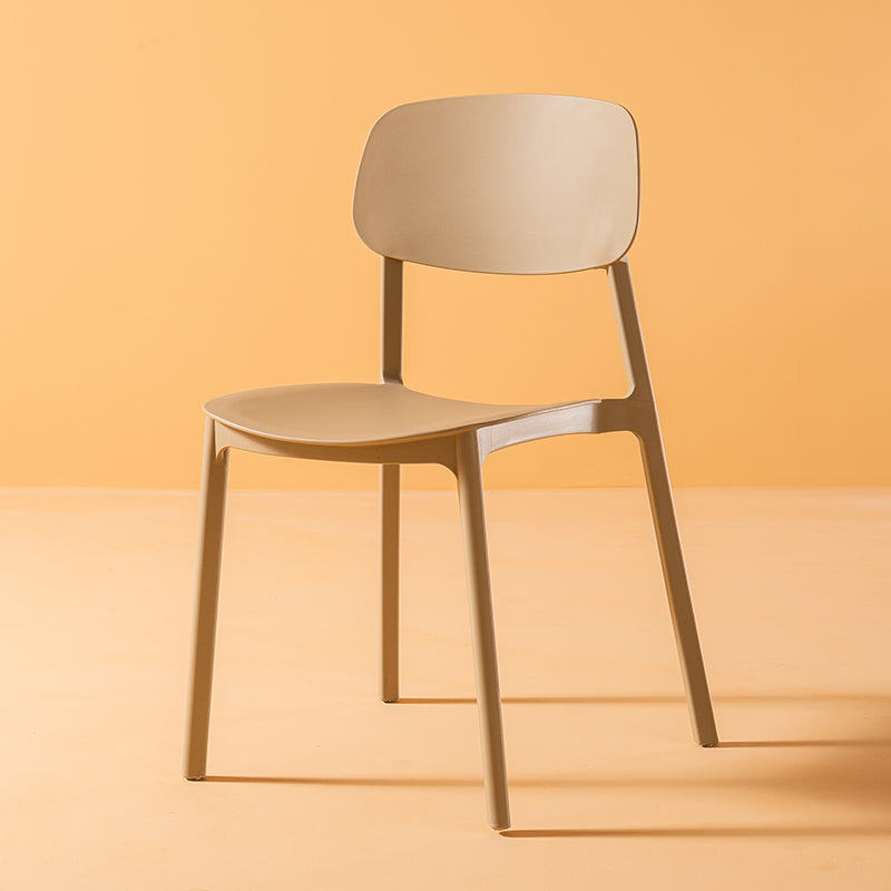 Multicolor Contemporary Style Side Chair Set Open Back Side Dining Chair