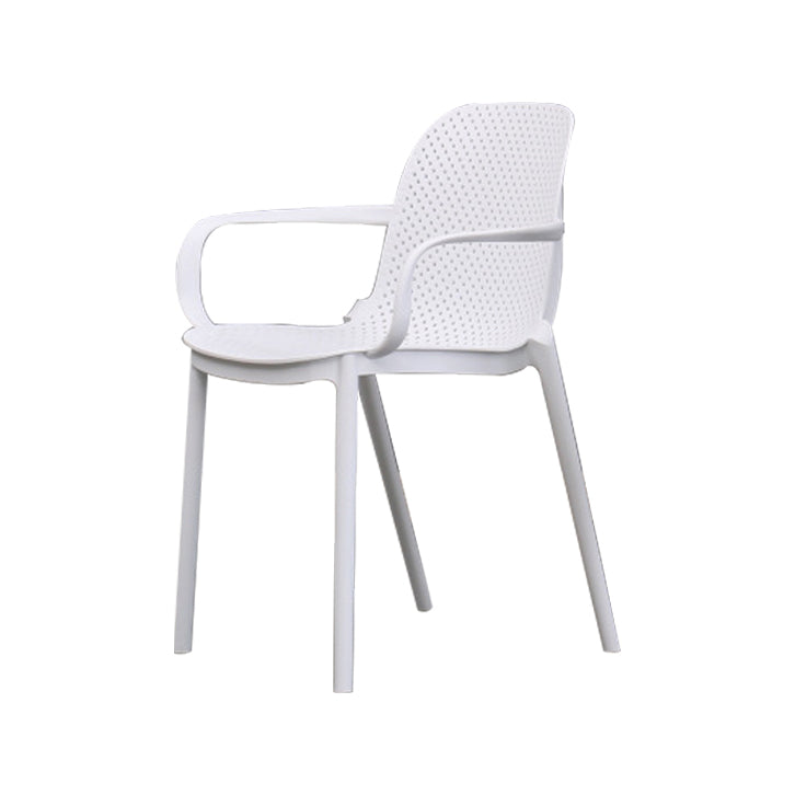 Chaise de fauteuil en plastique moderne Chaise latéral de salle à manger massif empilable pour cuisine pour cuisine