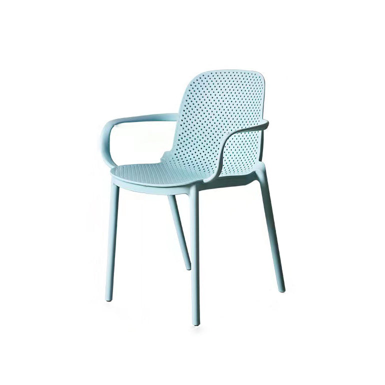 Chaise de fauteuil en plastique moderne Chaise latéral de salle à manger massif empilable pour cuisine pour cuisine
