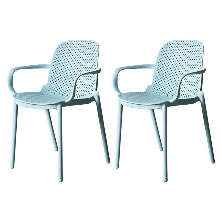 Chaise de fauteuil en plastique moderne Chaise latéral de salle à manger massif empilable pour cuisine pour cuisine