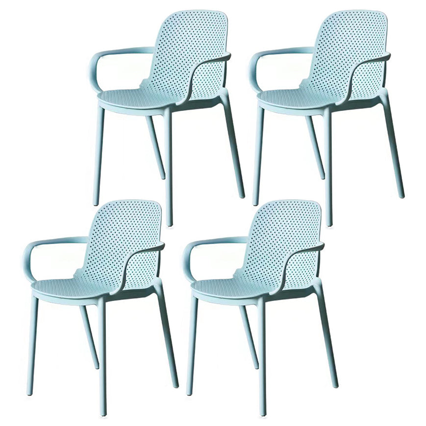 Chaise de fauteuil en plastique moderne Chaise latéral de salle à manger massif empilable pour cuisine pour cuisine