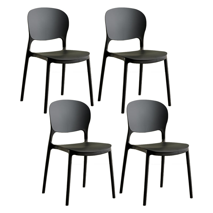 Chaise latérale arrière ouverte en plastique moderne 32" H dinant la chaise latérale pour le restaurant