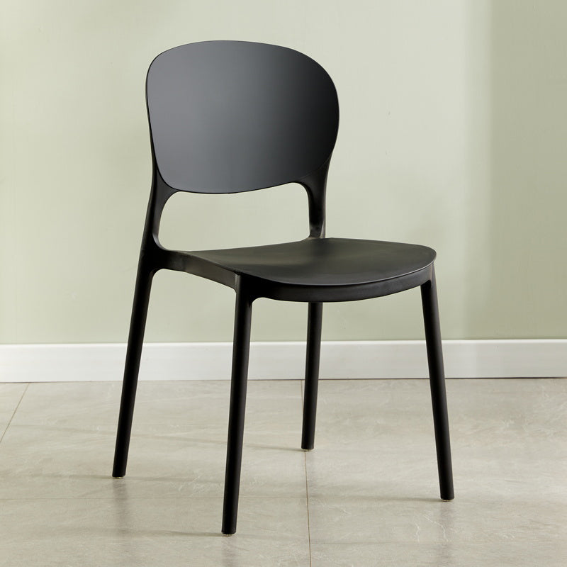 Chaise latérale arrière ouverte en plastique moderne 32" H dinant la chaise latérale pour le restaurant