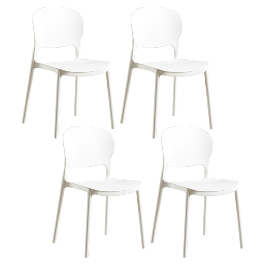 Chaise latérale arrière ouverte en plastique moderne 32" H dinant la chaise latérale pour le restaurant