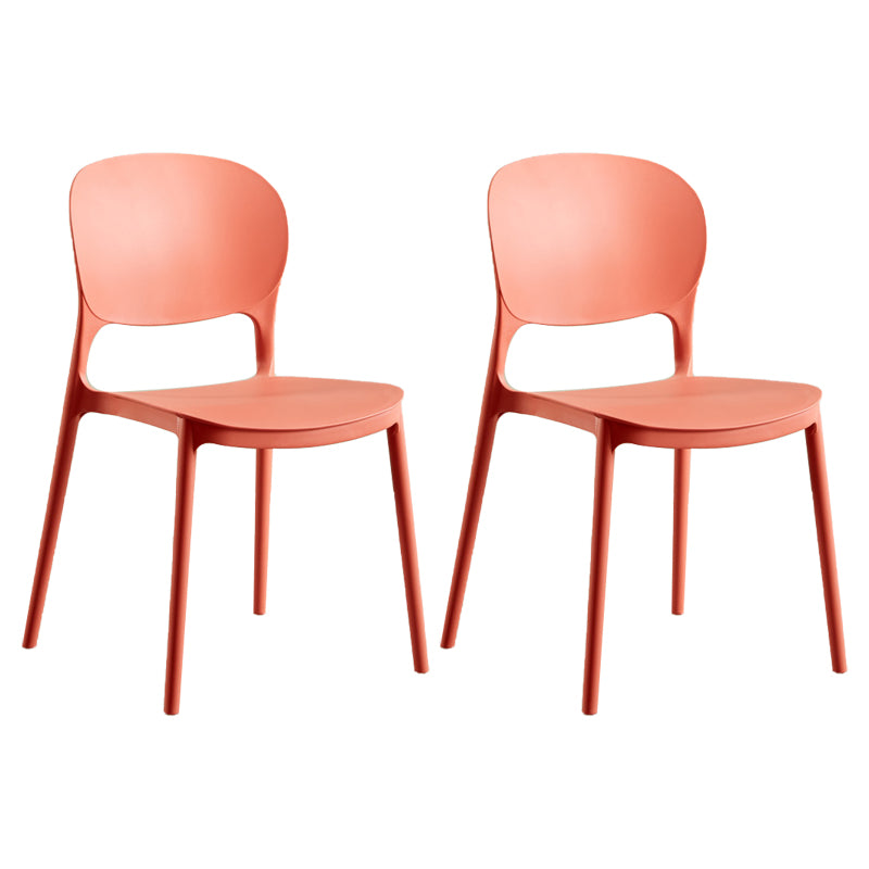 Chaise latérale arrière ouverte en plastique moderne 32" H dinant la chaise latérale pour le restaurant