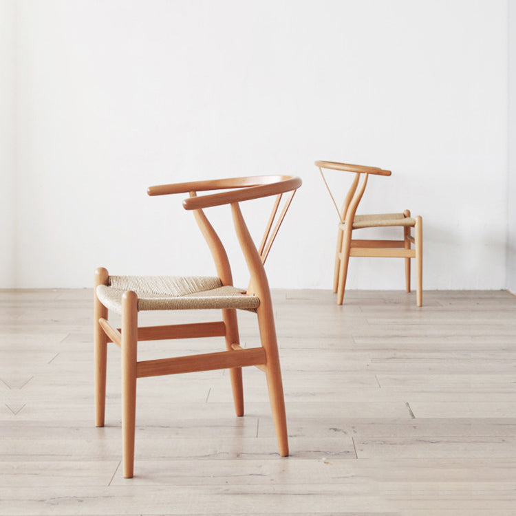Glam Style Wood Dining Side Chair Armless Dining Chairs for Dining Room