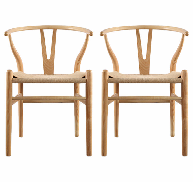 Glam Style Wood Dining Side Chair Armless Dining Chairs for Dining Room