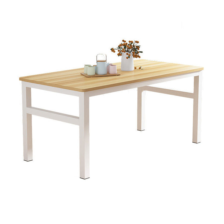 Modern Kitchen Dining Room Set with Wood Top and Double Pedestal Base Furniture for Home Use