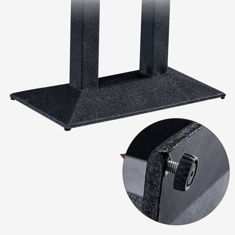 Minimalist Wooden Dining Set Standard Height with Pedestal Base Dining RoomSet for Home Use