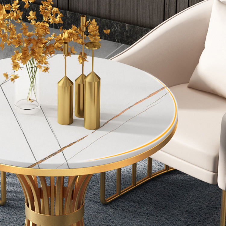 Glam Style Dining Room Set Standard Height with Pedestal Base Dining Furniture