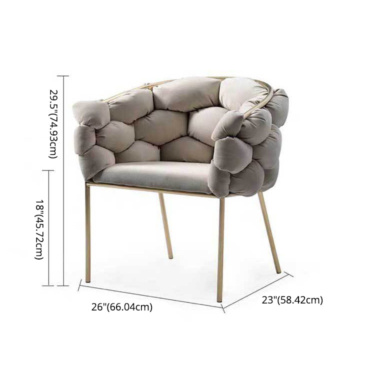 Glam Style Dining Room Set with Round Sintered Stone Top and Pedestal Base Dining Furniture