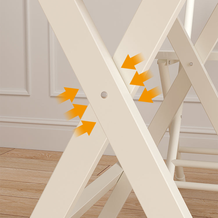 Contemporary Solid Wood Top Dining Room Set with Round Foldable Table Dinette Set