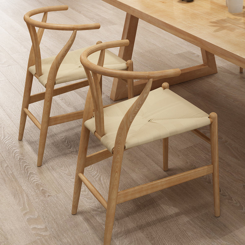 Contemporary Rectangle Shape Dining Set Solid Wood Top Dining Table Furniture for Dining Room