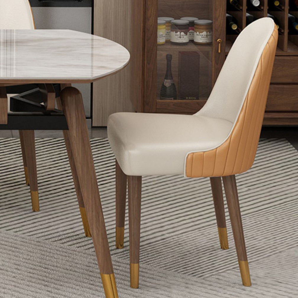 Contemporary Style Sintered Stone Dining Table with Grey Self-Storing Leaf and 4 Legs Base