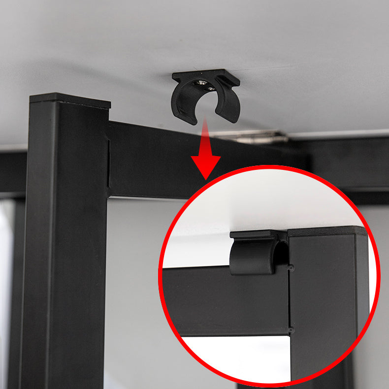 Contemporary Style Sintered Stone Dining Table with Removable Leaf and Trestle Base