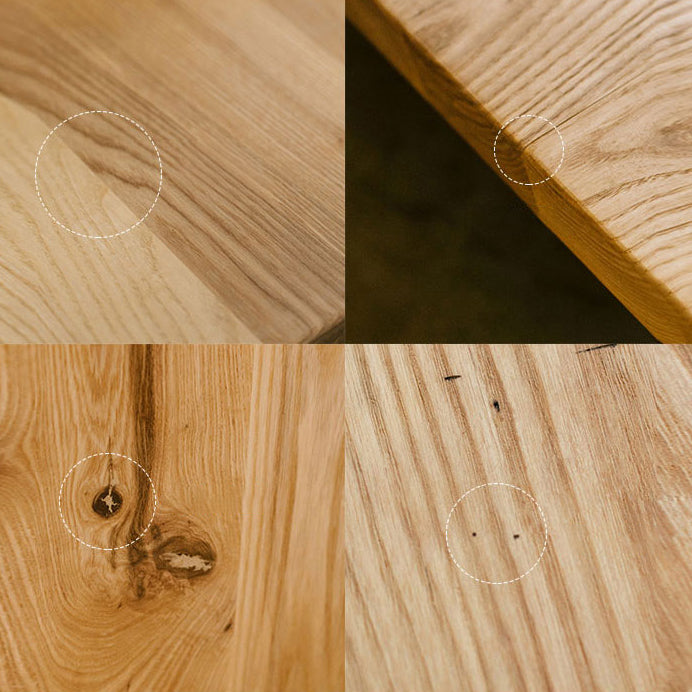 Contemporary Solid Wood Standard Dining Set Rectangle Kitchen Dining Set with 4 Legs Base