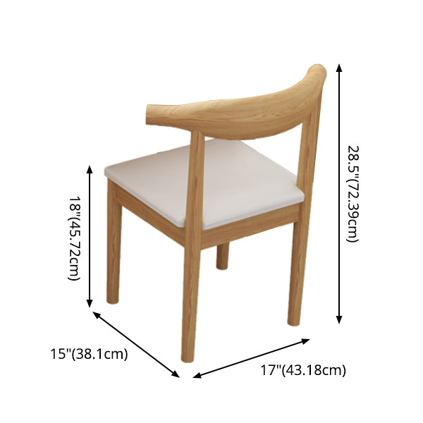 Modern Fixed Solid Wood Dining Room Table with 4 Wood Legs Kitchen Dining Set