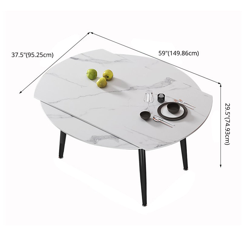 Modern Standard Sintered Stone Top Dining Room Set of 4 Legs Base for Kitchen Table Set