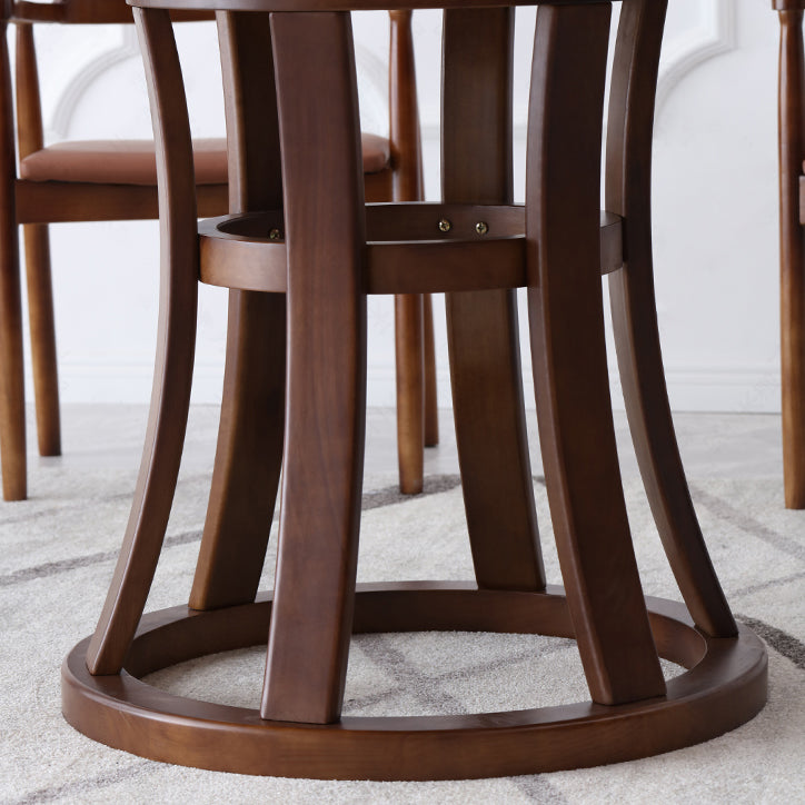 Traditional Standard Sintered Stone Top Dining Room Set of Round Shape for Kitchen Table Set