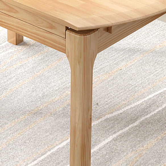 Modern Solid Wood Round Dining Room Set Space-Saving Design Dining Table Furniture