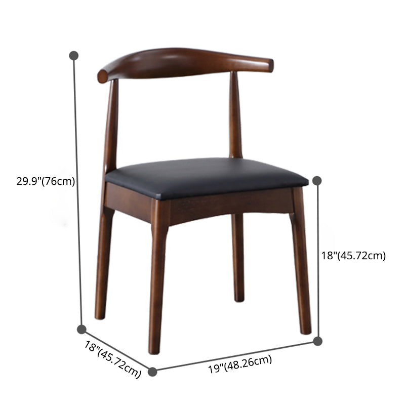 Modern Style Solid Wood Brown Dining Room Set with Round Table Formal Dining Table Furniture