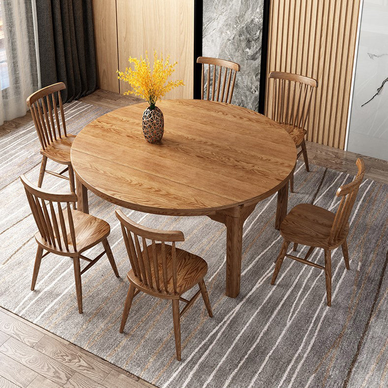 Modern Kitchen Wooden Dining Furniture Set with Round Table Formal Dining Room Table Set