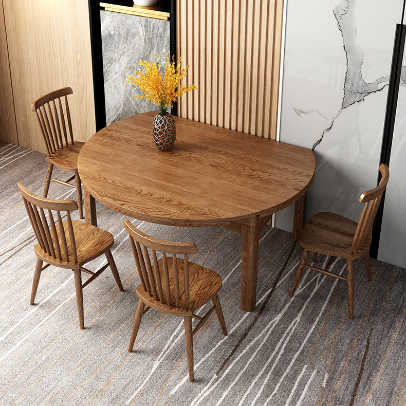 Modern Kitchen Wooden Dining Furniture Set with Round Table Formal Dining Room Table Set
