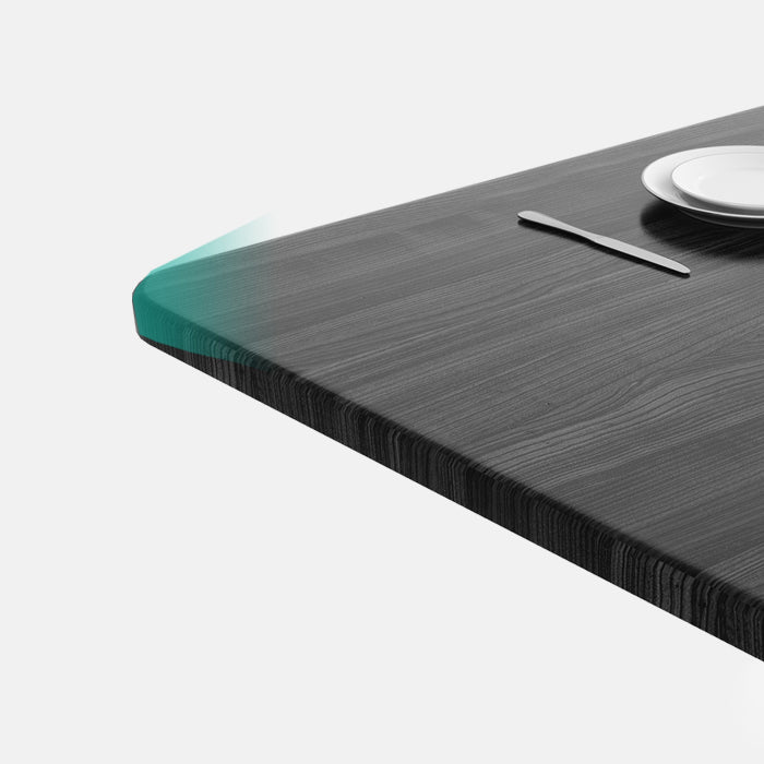 Modern Wooden Dining Room Set with Round Table Space-Saving Design Home Dining Table Furniture