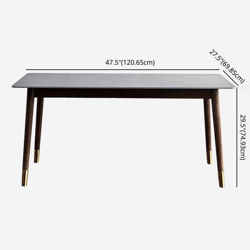 Modern Sintered Stone Dining Room Set with Rectangle Table Home Use Dining Table Furniture