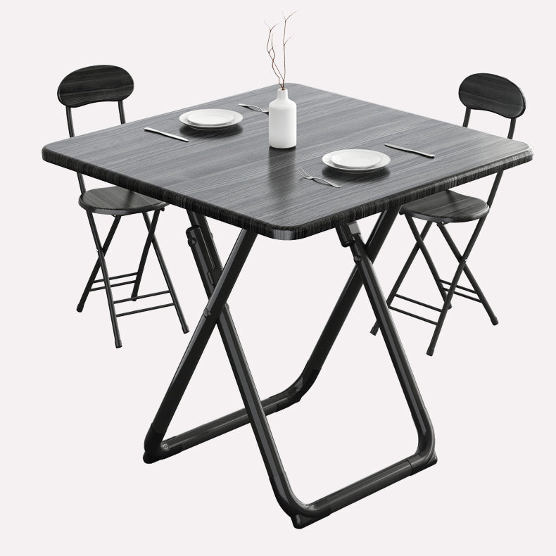 Modern Wooden Dining Room Set Round Space-Saving Design Dining Table Furniture