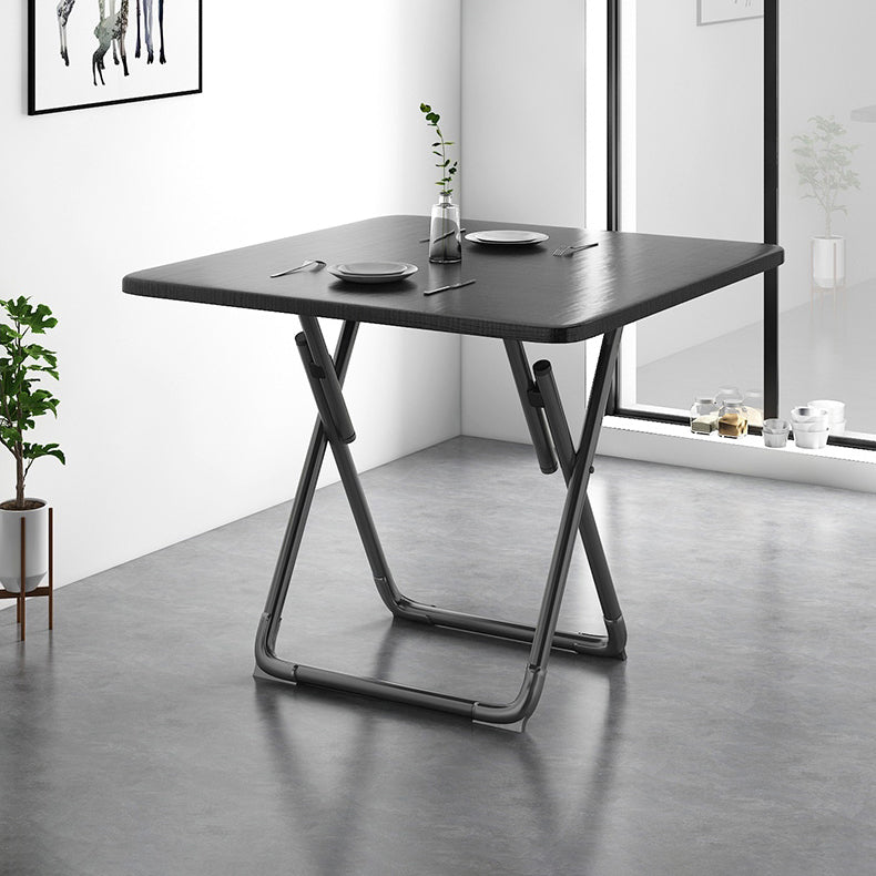 Modern Wooden Dining Room Set Round Space-Saving Design Dining Table Furniture