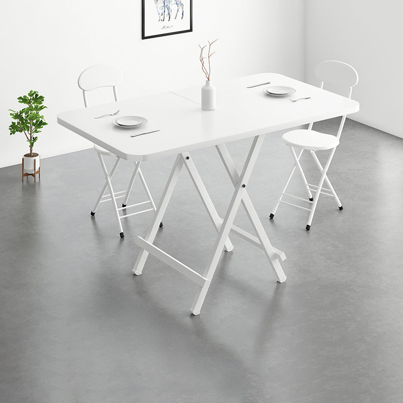 Modern Style Wooden Dining Room Set with Round Table Space-Saving Design Dining Table Furniture