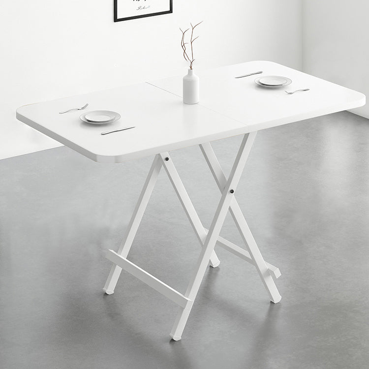 Modern Style Wooden Dining Room Set with Round Table Space-Saving Design Dining Table Furniture