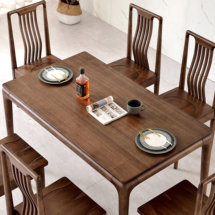 Traditional Solid Wood Dining Room Set with Rectangle Table Dining Table Furniture for Home