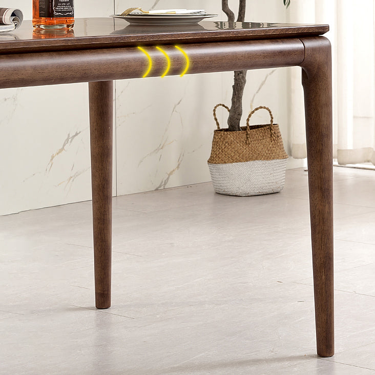 Traditional Solid Wood Dining Room Set with Rectangle Table Dining Table Furniture for Home