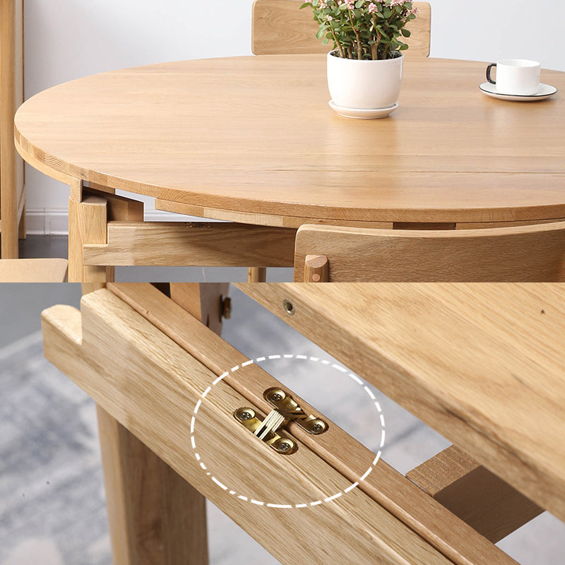 Minimalist Wooden Dining Set Standard Height with 4 Legs Base Dining Room Set for Home Use