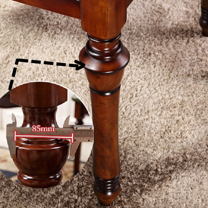 Traditional Solid Wood Dining Set Standard Height with Folding Top Dining Room Set