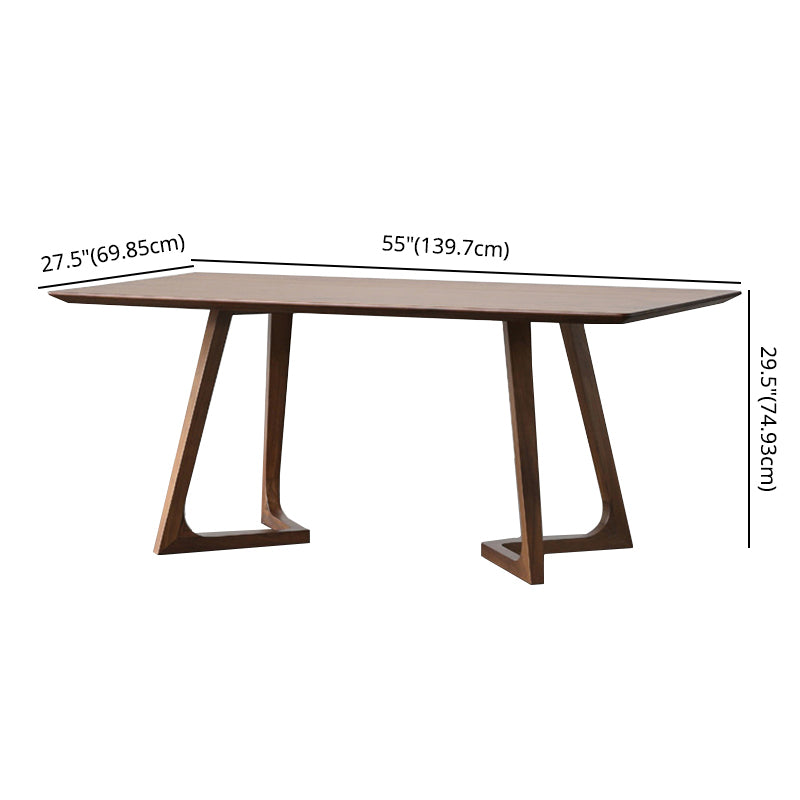 Fixed Contemporary Solid Wood Kitchen Table Set Square Table Furniture for Home Use