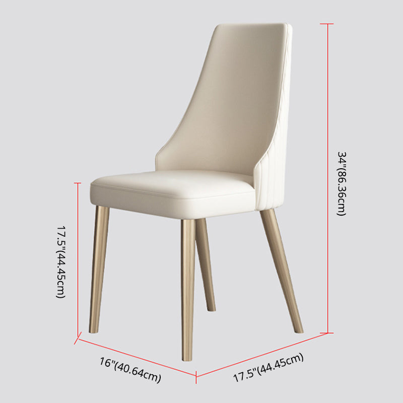 Contemporary Style Sintered Stone Dining Table with White Fixed Table and Trestle Base