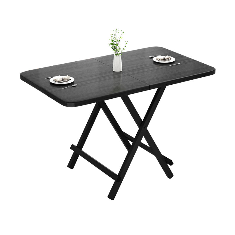 Modern Style Traditional Height Dining Set with Folding Table and Chairs