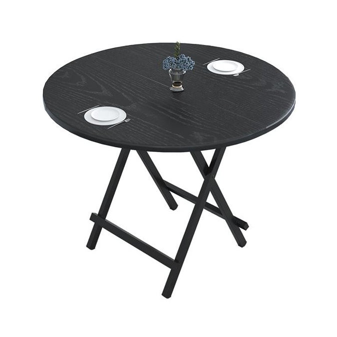 Contemporary Style Traditional Height Dining Set with Folding Table and Chairs