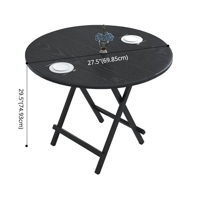 Contemporary Style Traditional Height Dining Set with Folding Table and Chairs