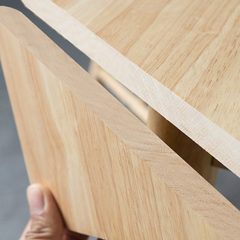 Modern Wood Dining Table Set of 5/7 with Rectangle Table Dining Set with Winsor Chairs