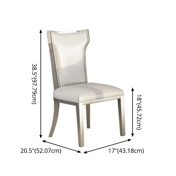 Modern Golden Wood Table Set of 5/7 with Rectangle Table Dining Set with Leather Chairs