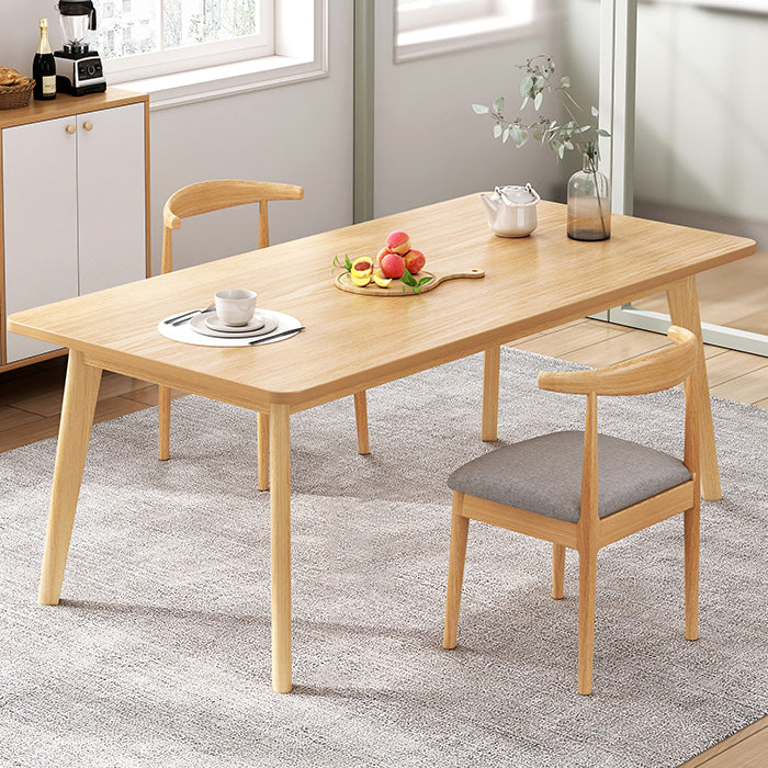 Minimalist Standard Kitchen Dining Set MDF Rectangle Shape Dining Set with 4 Legs Base