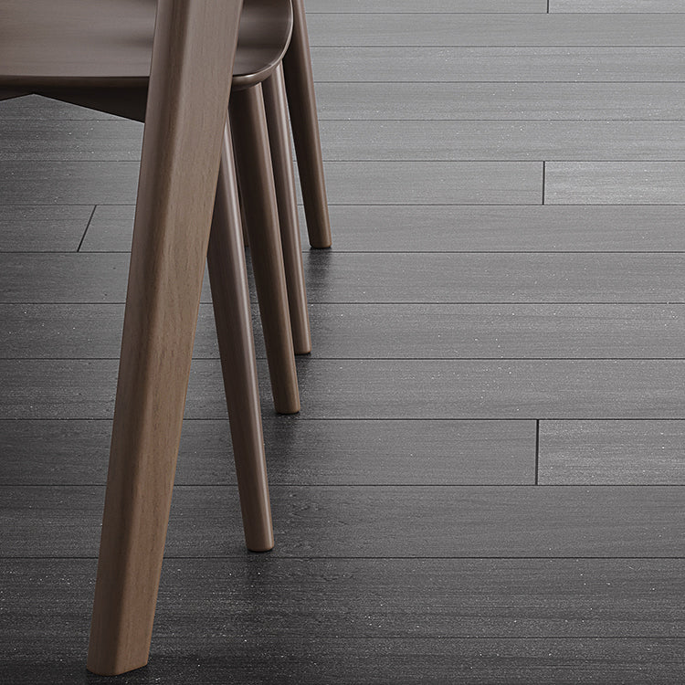 Contemporary Sintered Stone Top Standard Dining Set Rectangle Gray Dining Set for Kitchen