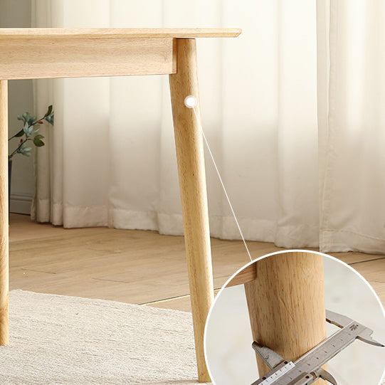 Minimalist Style Solid Wood Dining Table Set of Rectangle Shape Formal Dinette Set