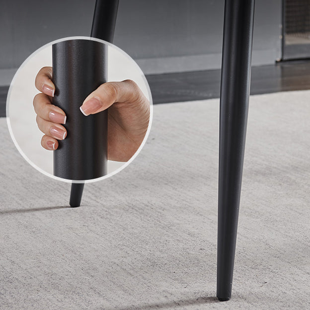 Modern Kitchen Sintered Stone Furniture of Standard Height Space-Saving Dining Room Table Set