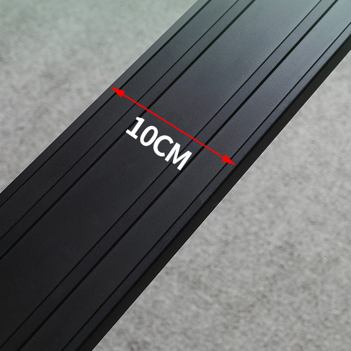 Standard Height Sintered Stone Top Dining Set with 4 Black Metallic Legs for Dining Furniture