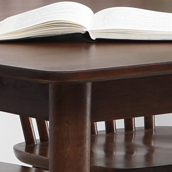 Contemporary Solid Wood Rectangle Shape Dining Furniture 4 Wood Legs Formal for Dining Furniture